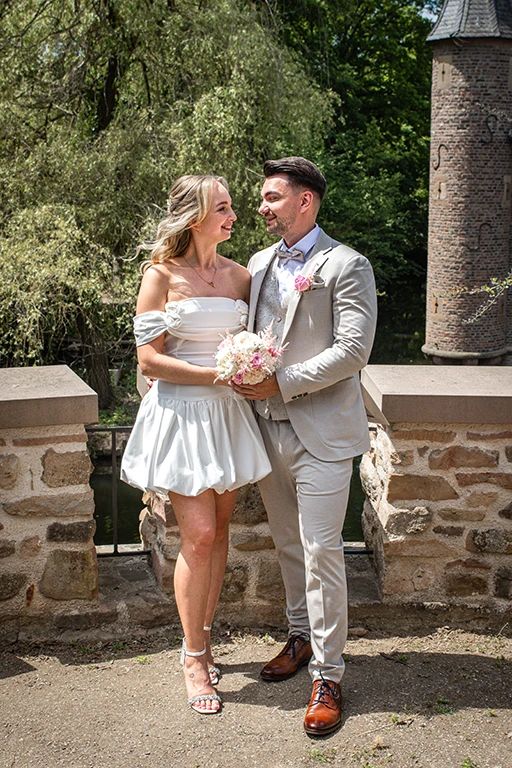 Brautpaar auf Schloss Burgau in Düren