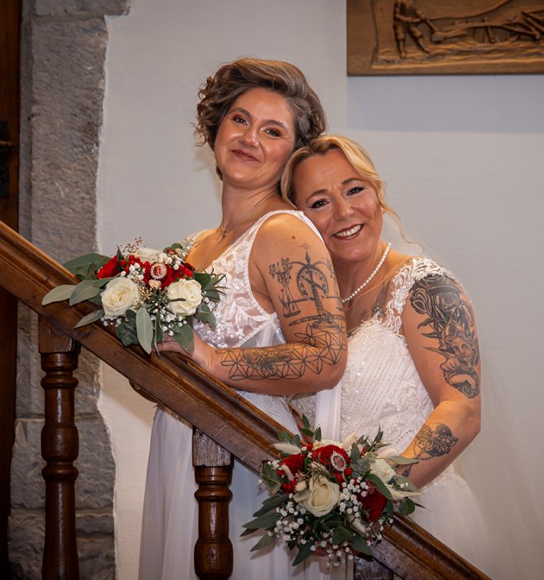 Romantisches Brautpaar Shooting auf Schloss Paffendorf