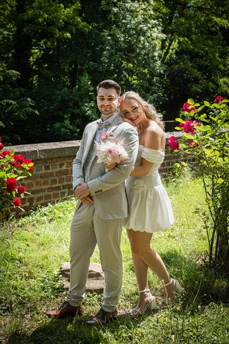 Hochzeitsfotografie-Brautpaarshooting auf Schloss Burgau Düren