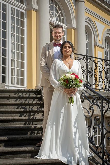 Hochzeitsfotografie-Brautpaarshooting-botanischer garten-Bonn
