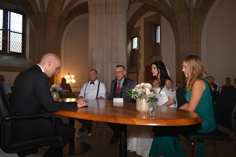 Trauung in der Rentkammer im historischen Rathaus