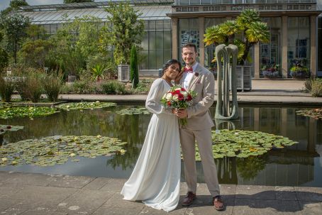 Hochzeitsfotografie-Brautpaarshooting-botanischer garten-Bonn
