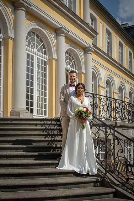 Hochzeitsfotografie-Brautpaarshooting-botanischer garten-Bonn