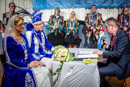 karnevalistische freie Trauung im Rahmen einer Prinzenproklamation in Loverich