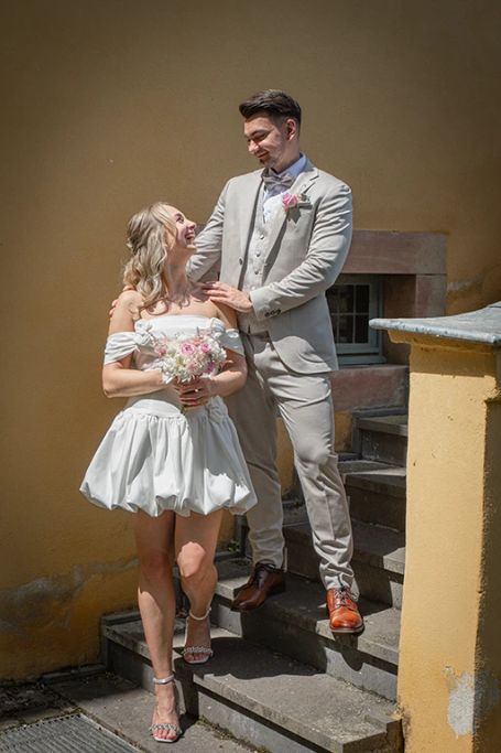 Hochzeitsfotografie-Brautpaarshooting auf Schloss Burgau Düren