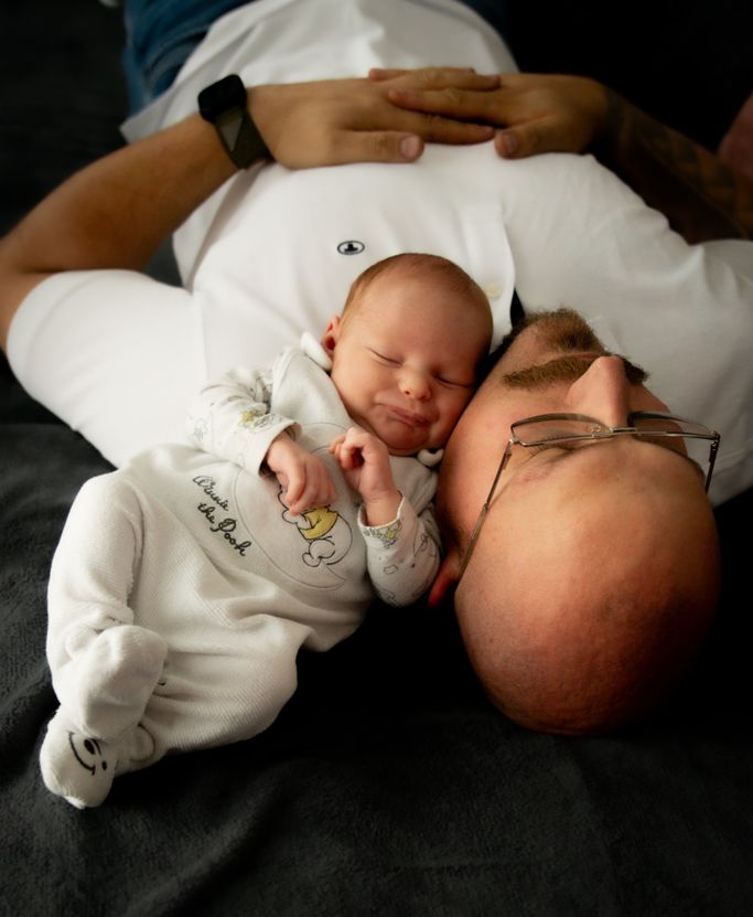 Babyshooting - Vater mit Sohn