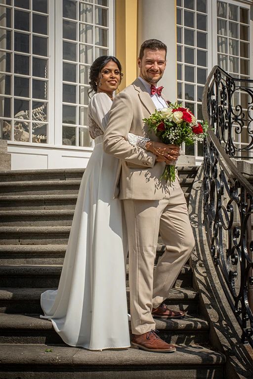 Hochzeitsfotografie Brautpaarshooting botanischer Garten Bonn
